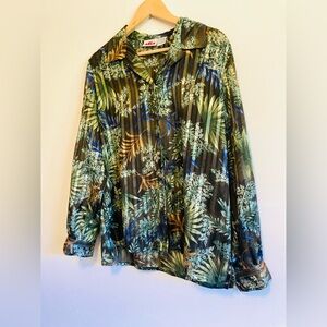 Xmas Glam 🎄 VTG ALIA Semi-Sheer Glam Blouse